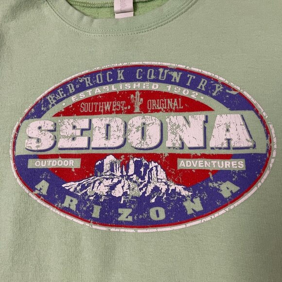 Women's Small Sweatshirt "Sedona" Mint Green - Lightly Worn - Picture 3 of 8